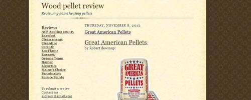Wood pellet Review