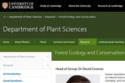 University of Cambridge Department of Plant Sciences Research