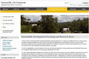 Appalachian State University: Sustainable Development Teaching and Research Farm