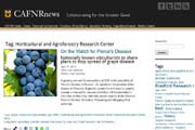 CAFNR News: Horticultural and Agroforestry Research Center